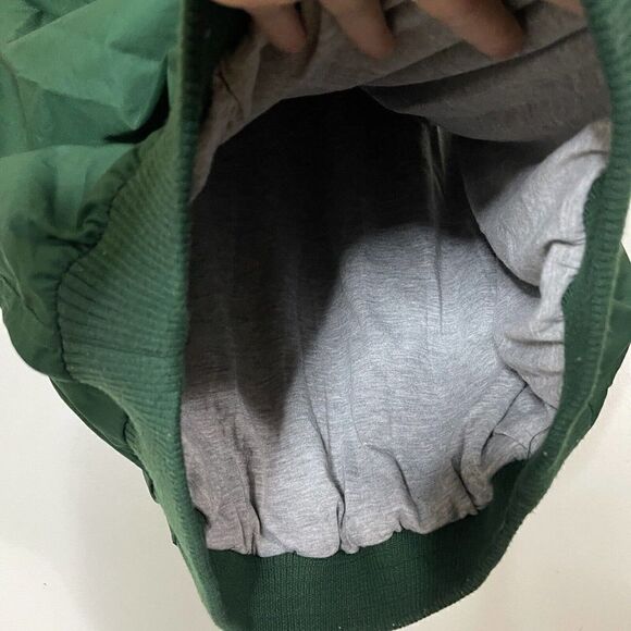 Vintage Reebok Green windbreaker Varsity Pullover vest size Medium - Picture 3 of 6